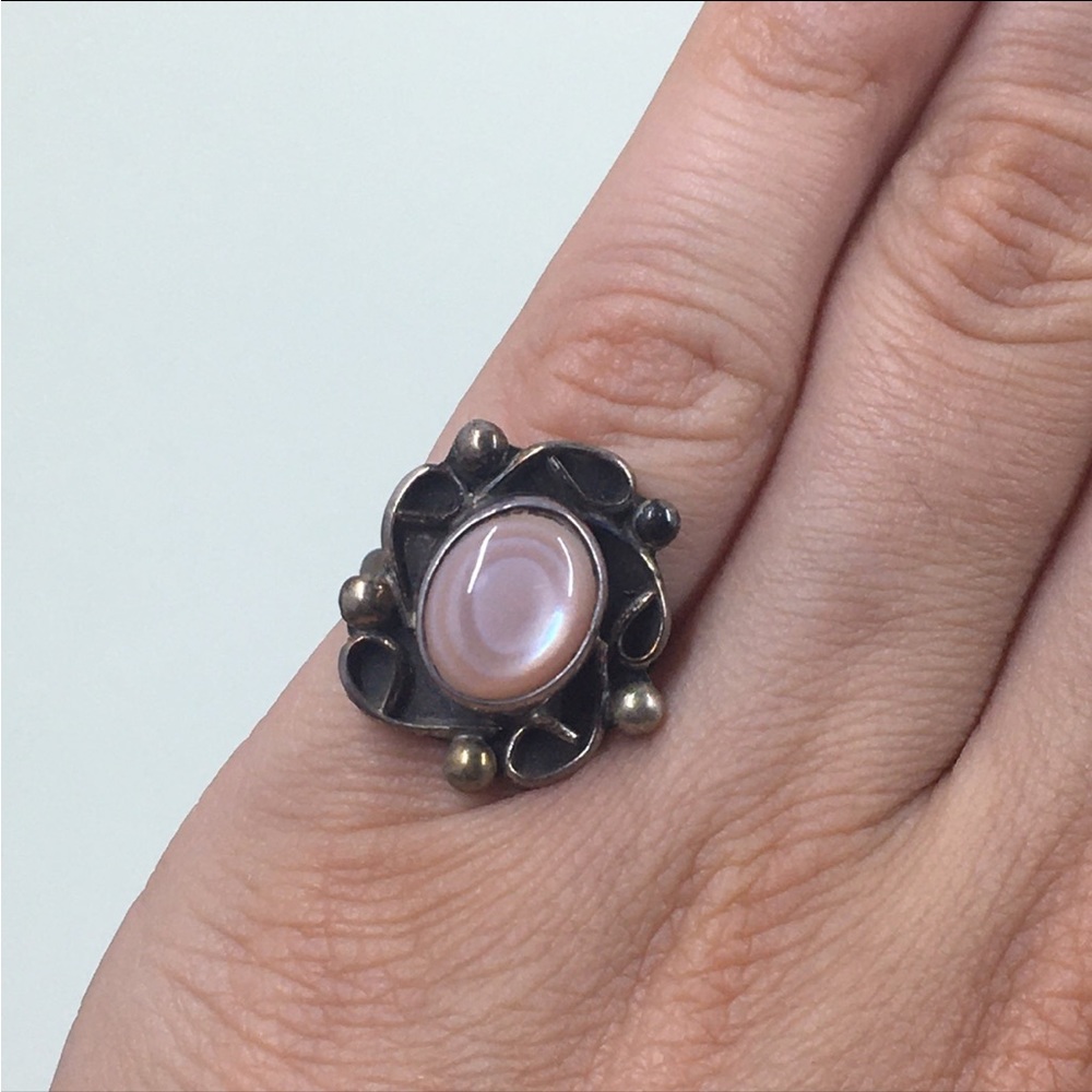 Sterling & MOP Ring